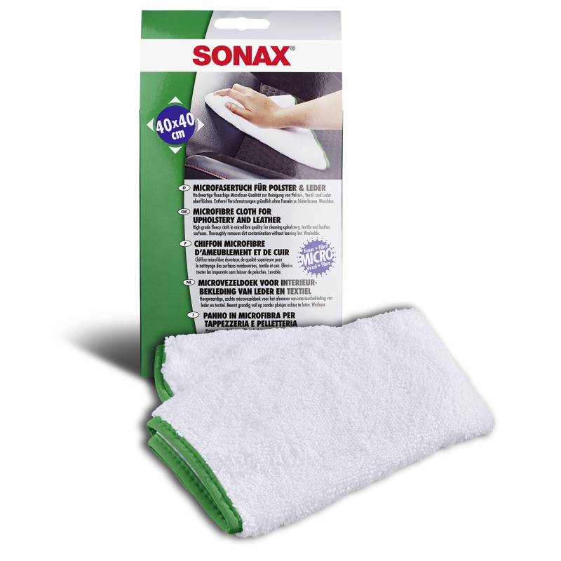 SONAX Ściereczka z mikrofibry do tkanin i skóry 40x40 cm
