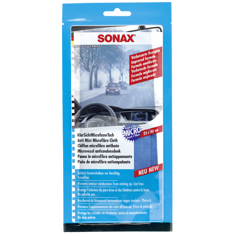SONAX Antyroszeniowa ściereczka 25x40 cm  - do szyb samochodowych