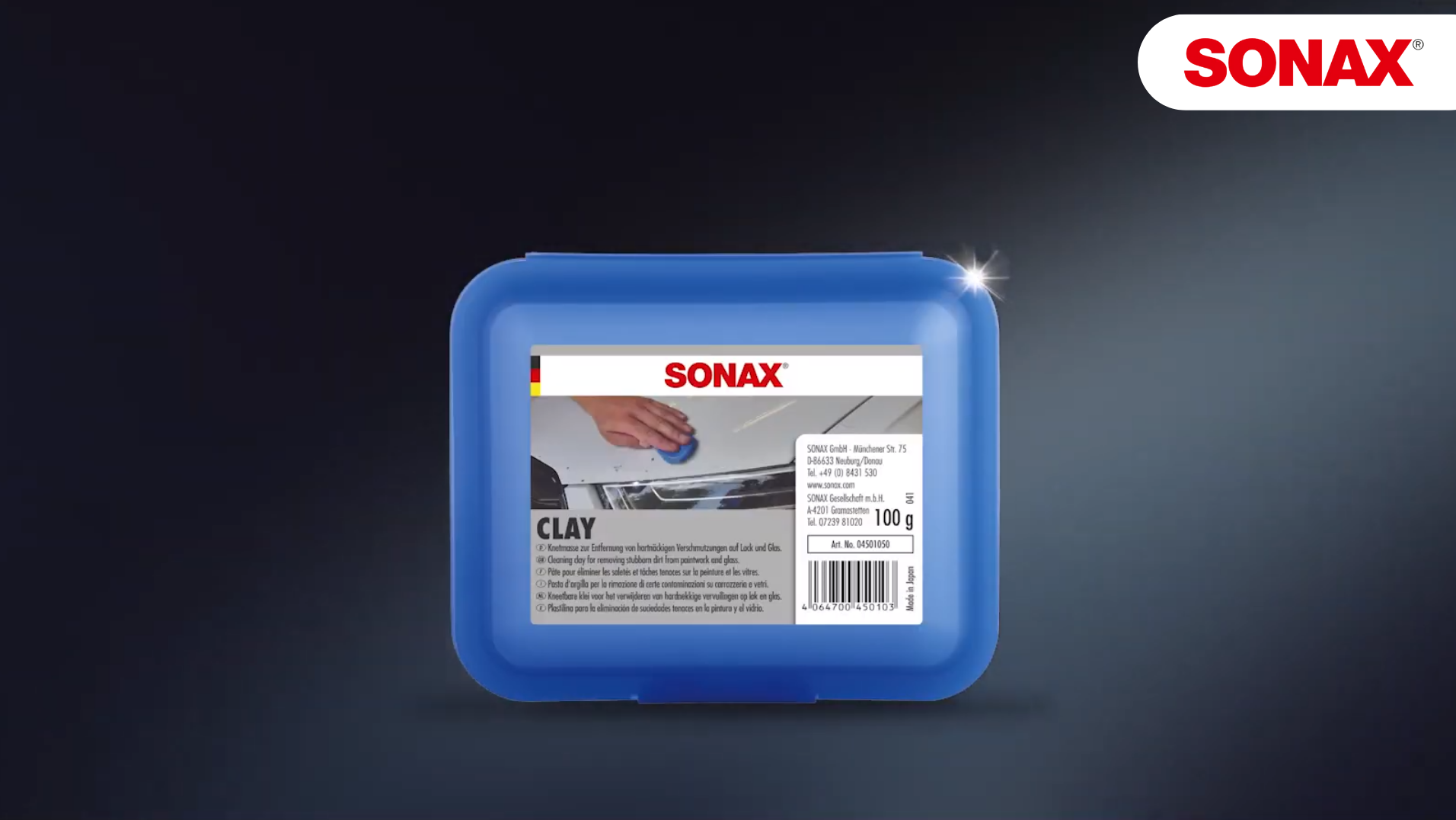 Najlepsze produkty SONAX - masa czyszcząca CLAY BAR