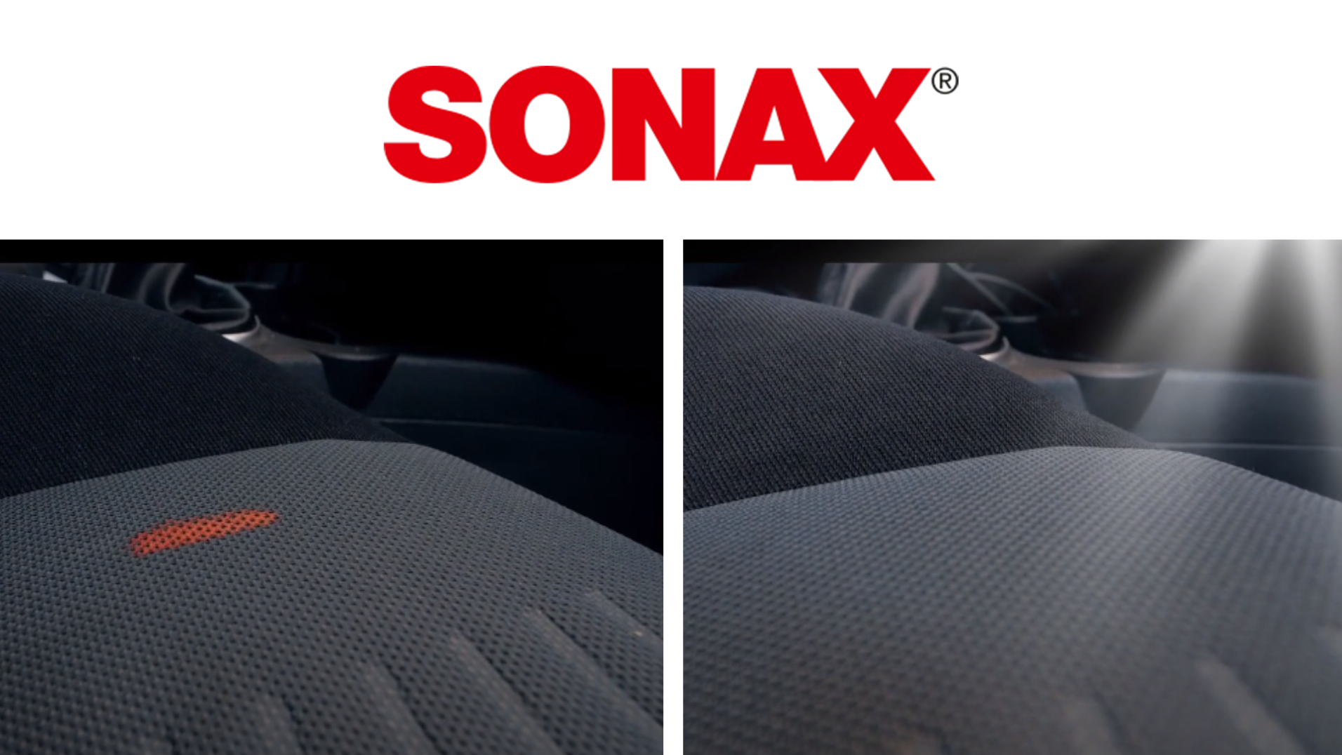 SONAX odplamiacz usunął plamy,  łatwy w użyciu z przyjemnym zapachem usuwa plamy, po plamach pozostał świeży zapach
